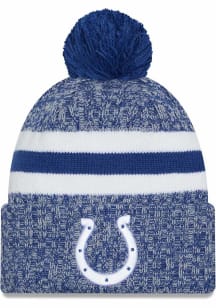 New Era Indianapolis Colts Blue 2023 JR Sideline Sport Cuff Youth Knit Hat