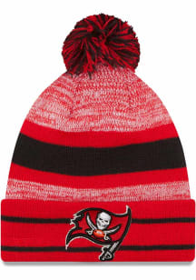 New Era Tampa Bay Buccaneers Red Cuff Pom Mens Knit Hat