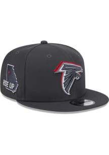 New Era Atlanta Falcons Graphite 2024 NFL Draft 9FIFTY Mens Snapback Hat