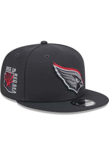 New Era Arizona Cardinals Graphite 2024 NFL Draft 9FIFTY Mens Snapback Hat