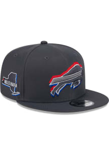 New Era Buffalo Bills Graphite 2024 NFL Draft 9FIFTY Mens Snapback Hat