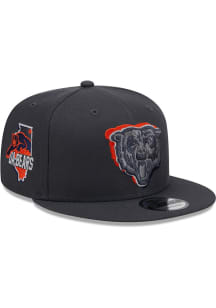 New Era Chicago Bears Grey 2024 NFL Draft 9FIFTY Mens Snapback Hat