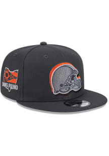 New Era Cleveland Browns Graphite 2024 NFL Draft 9FIFTY Mens Snapback Hat