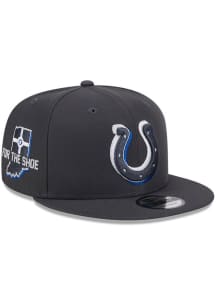 New Era Indianapolis Colts Graphite 2024 NFL Draft 9FIFTY Mens Snapback Hat