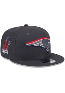 New Era New England Patriots Graphite 2024 NFL Draft 9FIFTY Mens Snapback Hat