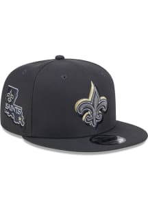 New Era New Orleans Saints Graphite 2024 NFL Draft 9FIFTY Mens Snapback Hat
