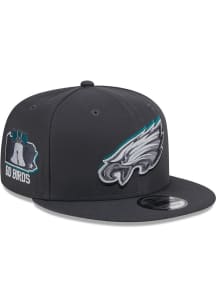 New Era Philadelphia Eagles Grey 2024 NFL Draft 9FIFTY Mens Snapback Hat