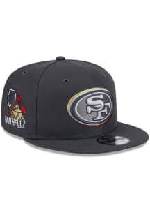 New Era San Francisco 49ers Graphite 2024 NFL Draft 9FIFTY Mens Snapback Hat