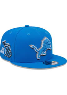 New Era Detroit Lions Blue 2024 NFL Draft 9FIFTY Mens Snapback Hat