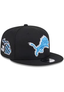 New Era Detroit Lions Black 2024 NFL Draft 9FIFTY Mens Snapback Hat