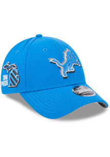 New Era Detroit Lions 2024 NFL Draft Stretch 9FORTY Adjustable Hat - Blue