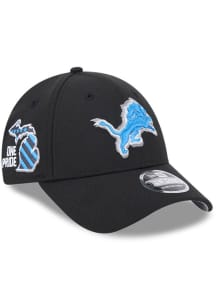 New Era Detroit Lions 2024 NFL Draft Stretch 9FORTY Adjustable Hat - Black