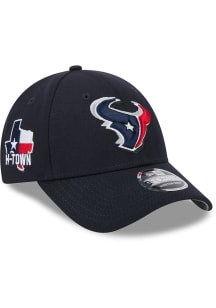 New Era Houston Texans 2024 NFL Draft Stretch 9FORTY Adjustable Hat - Navy Blue