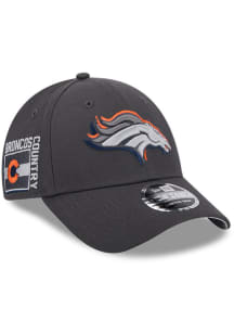 New Era Denver Broncos 2024 NFL Draft Stretch 9FORTY Adjustable Hat - Graphite
