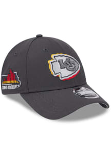 New Era Kansas City Chiefs 2024 NFL Draft Stretch 9FORTY Adjustable Hat - Graphite