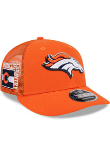New Era Denver Broncos 2024 NFL Draft Trucker LP9FIFTY Adjustable Hat - Orange