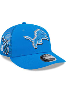 New Era Detroit Lions 2024 NFL Draft Trucker LP9FIFTY Adjustable Hat - Blue