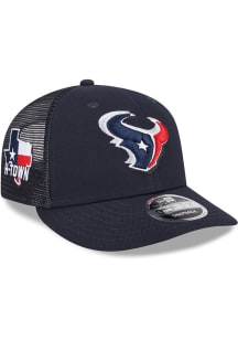 New Era Houston Texans 2024 NFL Draft Trucker LP9FIFTY Adjustable Hat - Navy Blue