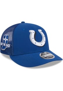 New Era Indianapolis Colts 2024 NFL Draft Trucker LP9FIFTY Adjustable Hat - Blue