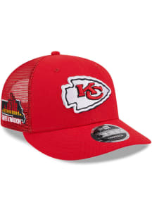New Era Kansas City Chiefs 2024 NFL Draft Trucker LP9FIFTY Adjustable Hat - Red
