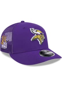 New Era Minnesota Vikings 2024 NFL Draft Trucker LP9FIFTY Adjustable Hat - Purple