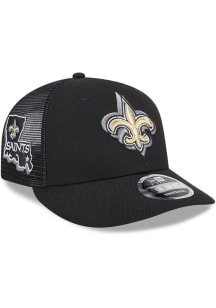 New Era New Orleans Saints 2024 NFL Draft Trucker LP9FIFTY Adjustable Hat - Black