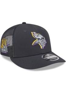 New Era Minnesota Vikings 2024 NFL Draft Trucker LP9FIFTY Adjustable Hat - Graphite