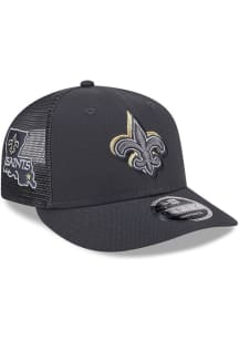 New Era New Orleans Saints 2024 NFL Draft Trucker LP9FIFTY Adjustable Hat - Graphite