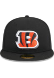 New Era Cincinnati Bengals Mens Black 2024 NFL Draft 59FIFTY Fitted Hat
