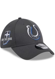 New Era Indianapolis Colts Mens Grey 2024 NFL Draft 39THIRTY Flex Hat