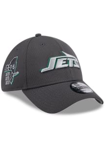 New Era New York Jets Mens Graphite 2024 NFL Draft 39THIRTY Flex Hat