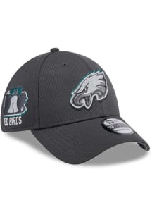 New Era Philadelphia Eagles Mens Grey 2024 NFL Draft 39THIRTY Flex Hat