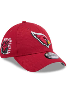 New Era Arizona Cardinals Mens Maroon 2024 NFL Draft 39THIRTY Flex Hat