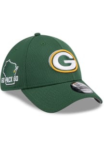 New Era Green Bay Packers Mens Green 2024 NFL Draft 39THIRTY Flex Hat