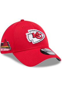 New Era Kansas City Chiefs Mens Red 2024 NFL Draft 39THIRTY Flex Hat