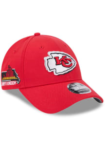 New Era Kansas City Chiefs Red 2024 NFL Draft JR 9FORTY Youth Adjustable Hat