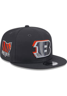 New Era Cincinnati Bengals Graphite 2024 NFL Draft JR 9FIFTY Youth Snapback Hat