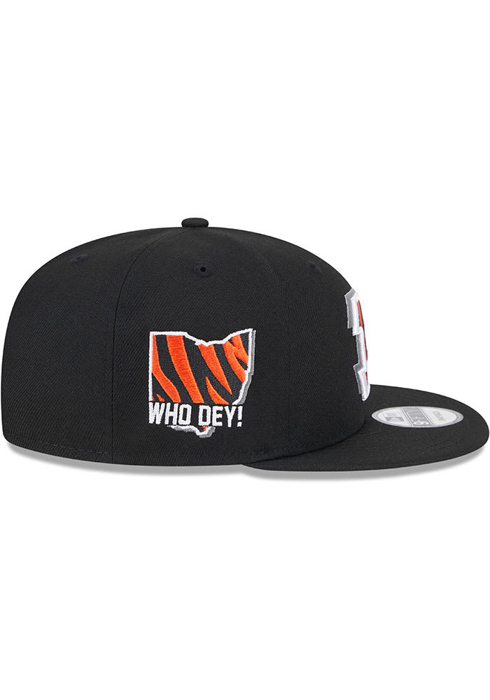 New Era Cincinnati Bengals Black 2024 NFL Draft JR 9FIFTY Youth Snapback Hat