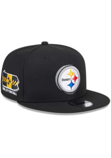 New Era Pittsburgh Steelers Black 2024 NFL Draft JR 9FIFTY Youth Snapback Hat