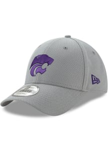 New Era K-State Wildcats Purple Powercat Diamond Era Stretch 9FORTY Adjustable Hat - Grey