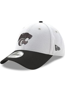 New Era K-State Wildcats 2T Black Powercat Diamond Era Stretch 9FORTY Adjustable Hat - White