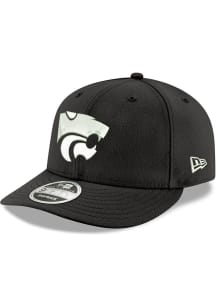New Era K-State Wildcats White Powercat Diamond Era LP9FIFTY Adjustable Hat - Black