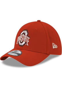 New Era Ohio State Buckeyes Mens Red Primary Logo Team Classic 39THIRTY Flex Hat