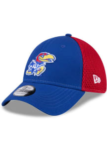 New Era Kansas Jayhawks Blue 2T Evergreen Neo JR 39THIRTY Youth Flex Hat