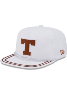 New Era Texas Longhorns White Chenille Logo Rope Golfer Mens Snapback Hat