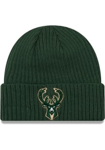 New Era Milwaukee Bucks Green Core Classic Cuff Mens Knit Hat