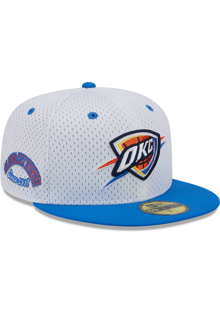 Oklahoma City Thunder Throwback Jersey Mesh 2T 59FIFTY White New