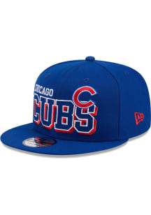 New Era Chicago Cubs Blue Game Day Big Name 9FIFTY Mens Snapback Hat