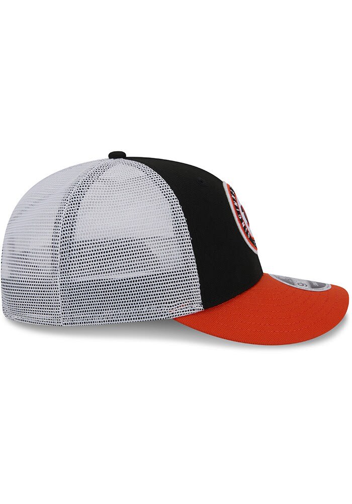 New Era Cincinnati Bengals Throwback 3T Circular Trucker LP 9FIFTY Adjustable Hat - Black