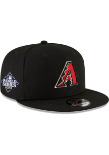 New Era Arizona Diamondbacks Black 2023 World Series Side Patch Game 9FIFTY Mens Snapback Hat